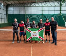 AABB representa Pinhalzinho com garra no tênis dos Jogos Abertos (Foto: Divulgação)