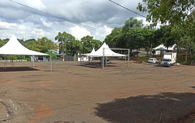 Preparação para a 24° edição do Itaipu Rural Show (Foto: Gilmar Bortese)