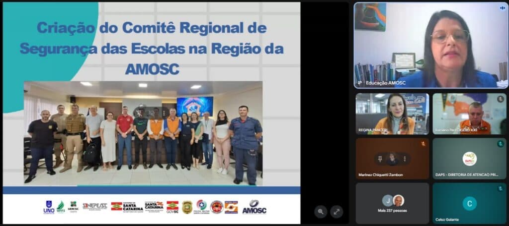 Segurança escolar: trabalho da AMOSC ganha destaque e serve de modelo no estado