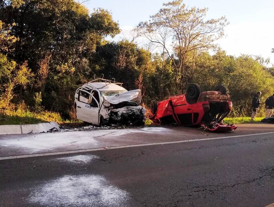 Colisão frontal ocorreu em trecho entre Ponte Serrada e Vargeão (Foto: Divulgação)