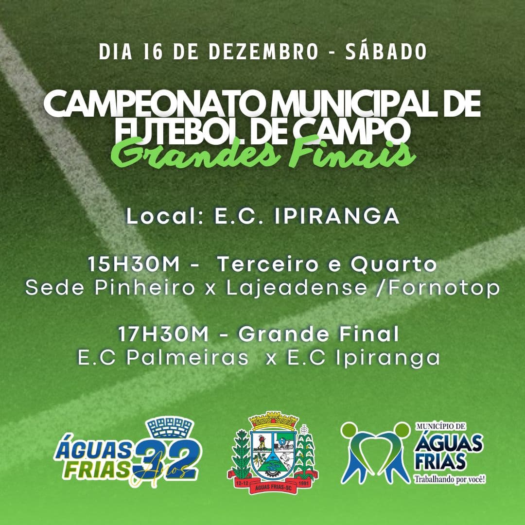 Finais do campeonato são neste sábado (16) (Foto: Divulgação)