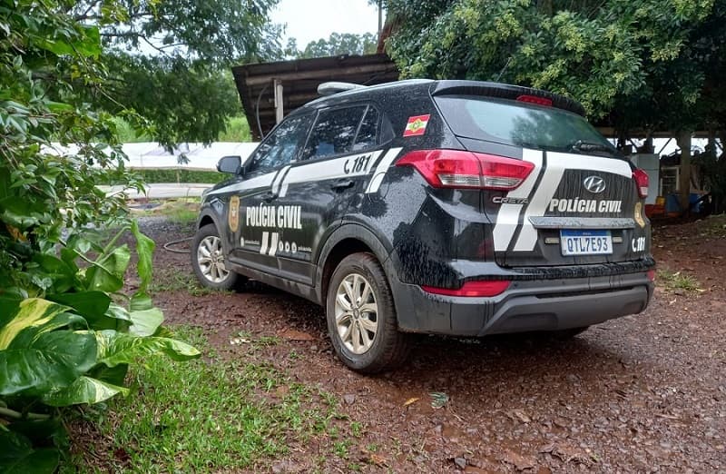 Viatura policial durante prisão de suspeito (Foto: Divulgação)