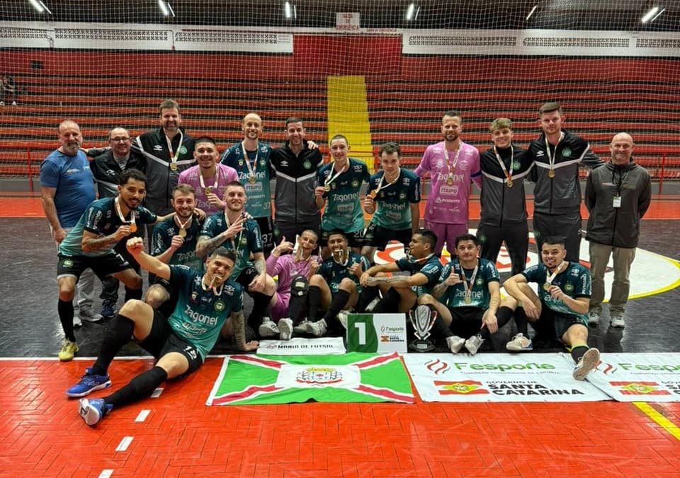 Pinhalense Futsal Zagonel é campeã invicta do Microrregional do Jasc