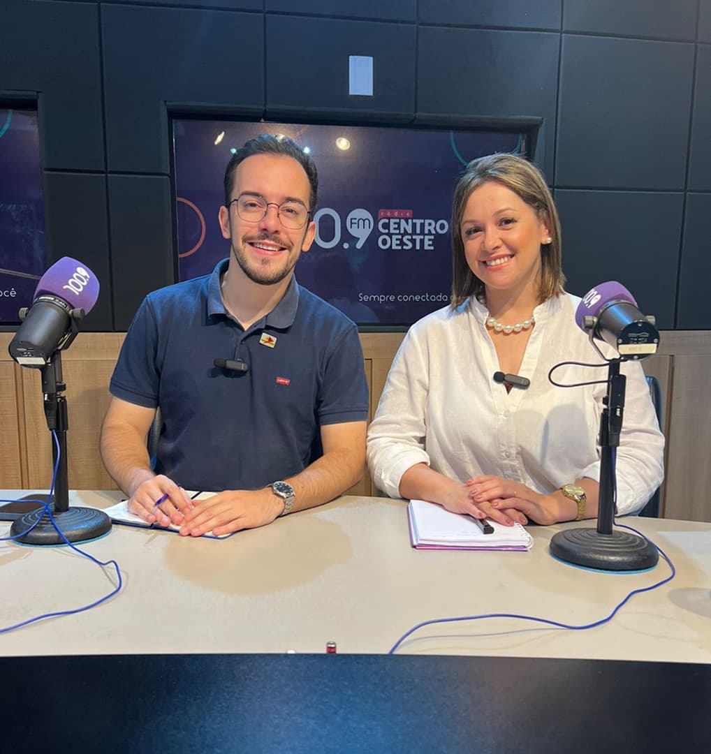 Vinícius e Nádia estiveram na RCO no último sábado (11) (Foto: Ascom)