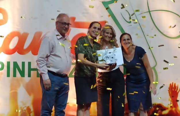 A dupla, Solange Pires e Maria Lemes conquistaram o primeiro lugar na edição de 2021 na categoria Gospel  (Foto: Gilmar Bortese )