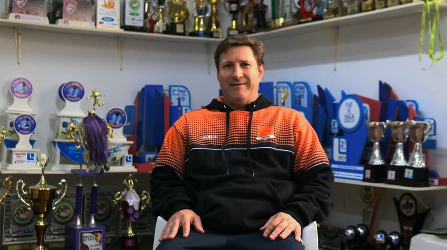 Gelson destacou o bom relacionamento de Nova Erechim com a Fesporte (Foto: Renan Ribeiro)