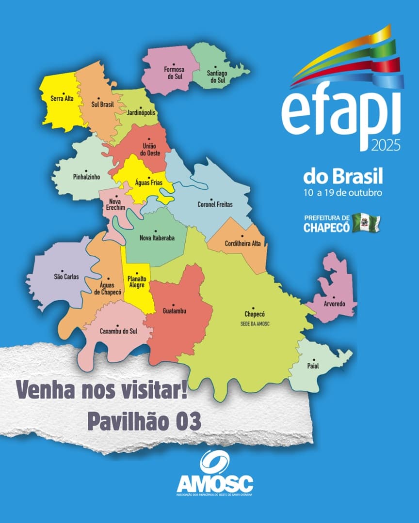 AMOSC destaca potencial dos municípios do Oeste na EFAPI 2025