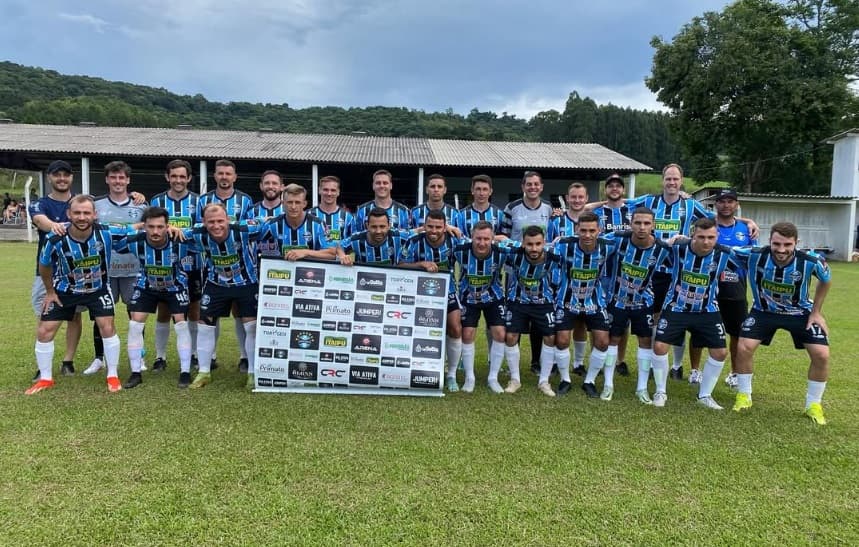 Grêmio Santa Lúcia empatou fora de casa (Foto: Reprodução/Redes Sociais)