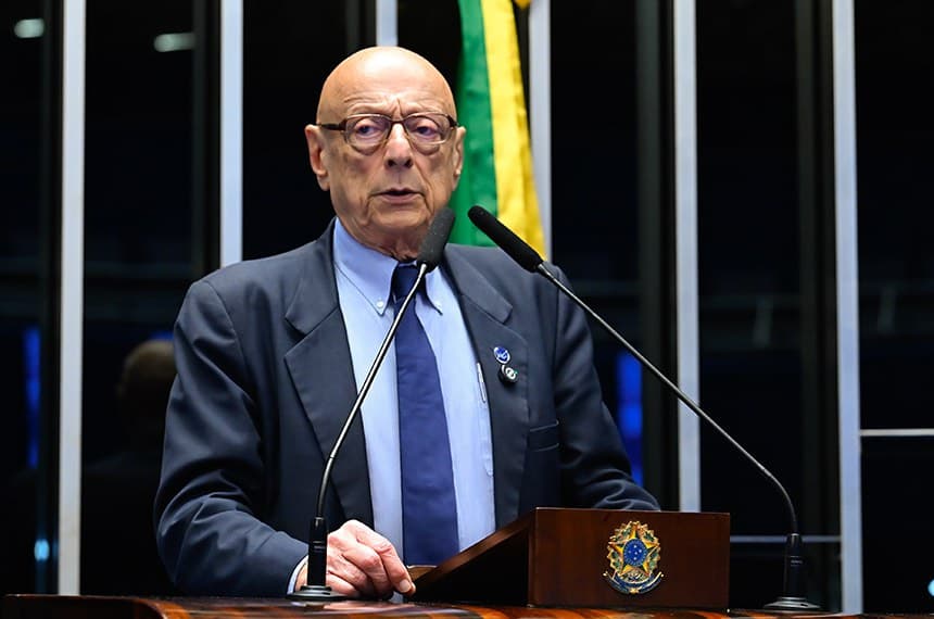 Esperidião Amin defende abertura de CPI sobre a 'vaza-toga' (Foto: Waldemir Barreto/Agência Senado)