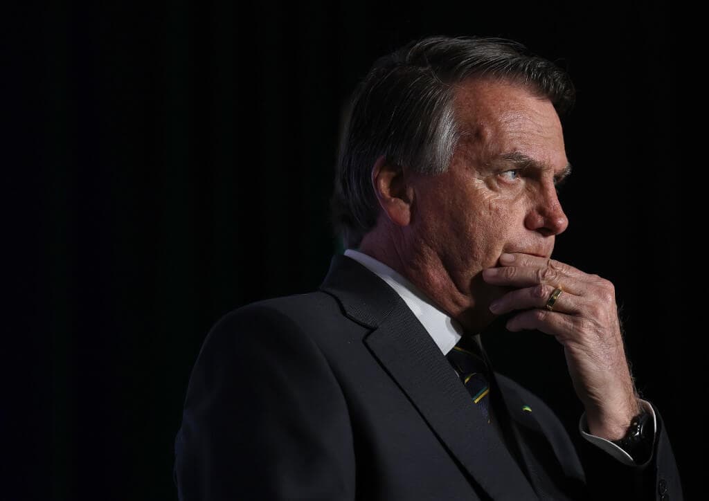 Jair Bolsonaro, ex-presidente do Brasil  (Foto:  JOE RAEDLEGETTY IMAGES NORTH AMERICAGetty Images via AFP)