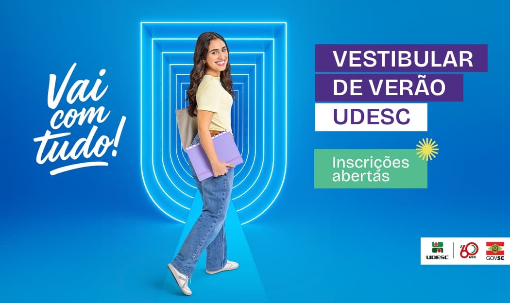 Udesc abre Vestibular de Verão 2026 com 1.455 vagas em 50 cursos gratuitos
