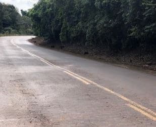 Acidente ocorreu na SC-160 (Foto: Divulgação)