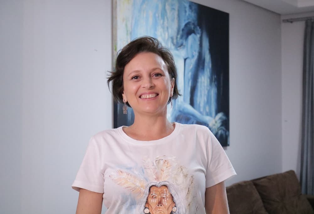 Alessandra mantém hobby depois do horário de trabalho (Foto: Henrique Paulo Koch)