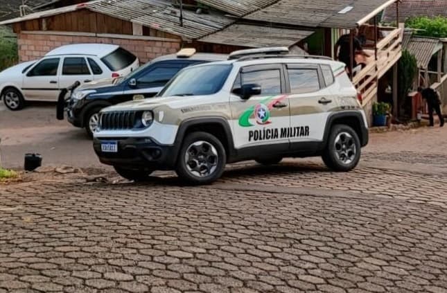 PM atendeu ao chamado no Oeste de Santa Catarina (Foto: Divulgação)