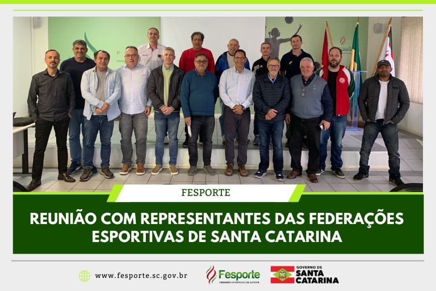 Presidente da Fesporte se reúne com representantes das federações esportivas