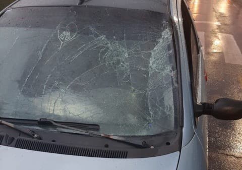 Veículo envolvido no incidente (Foto: Polícia Militar)