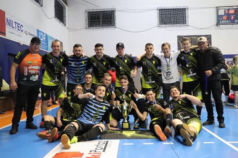 Juventude foi o grande campeão do livra masculino  (Foto: Prefeitura de Nova Erechim)