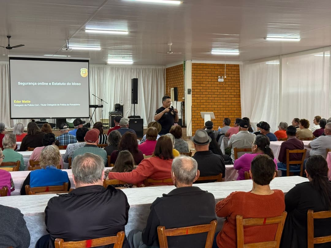 Polícia Civil orienta idosos de Serra Alta sobre golpes virtuais