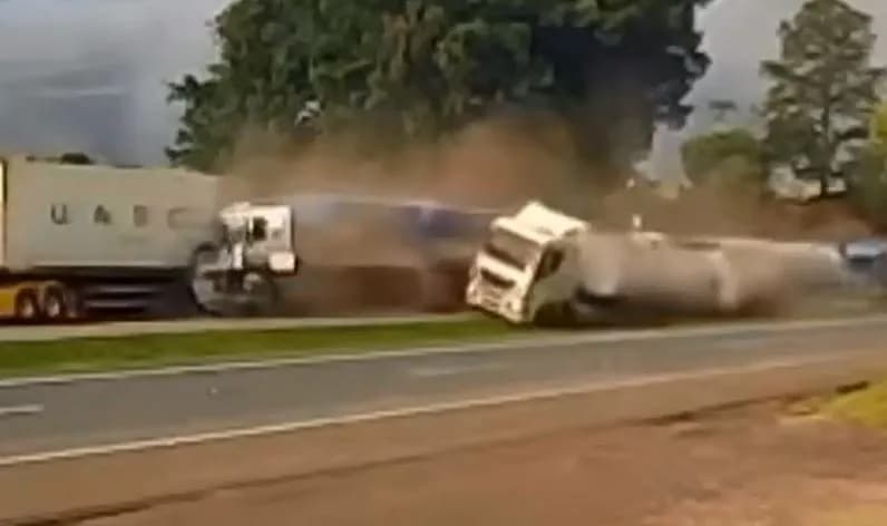 Batida de assustar na rodovia (Foto: Divulgação)