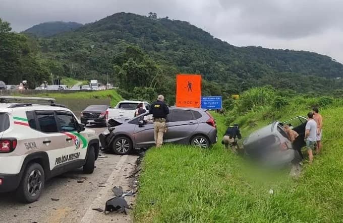 A tentativa de fuga não foi das melhores (Foto: Polícia Militar)