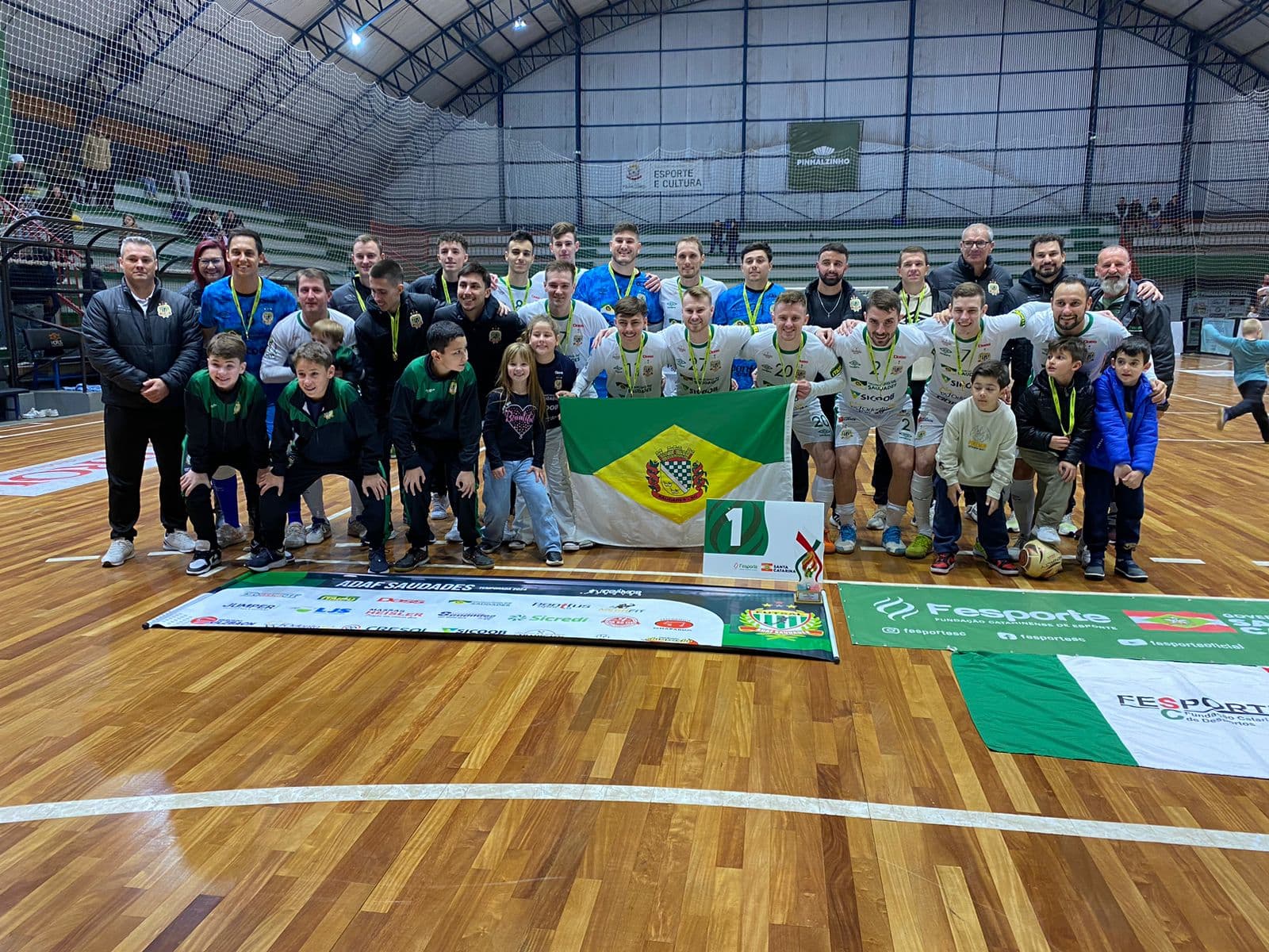 Saudades vence Pinhalzinho e fica com o título do Microrregional do Jasc