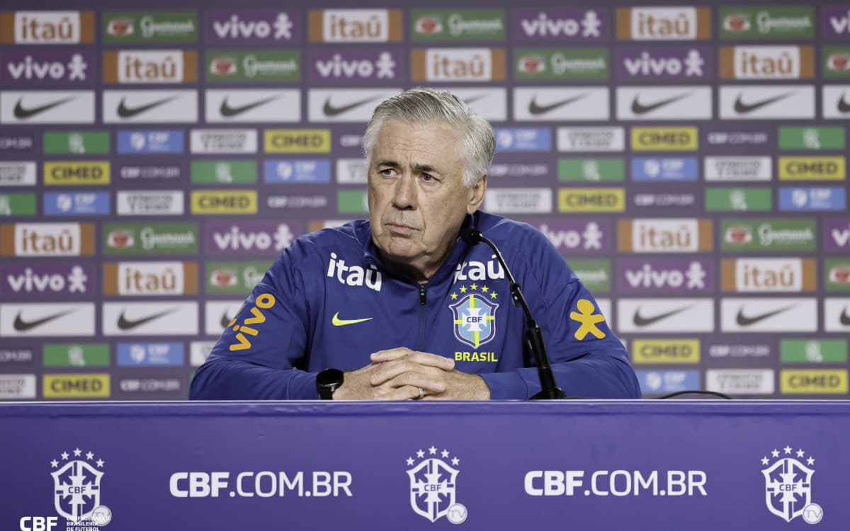 Ancelotti aposta em intensidade e quatro atacantes contra o Chile no Maracanã