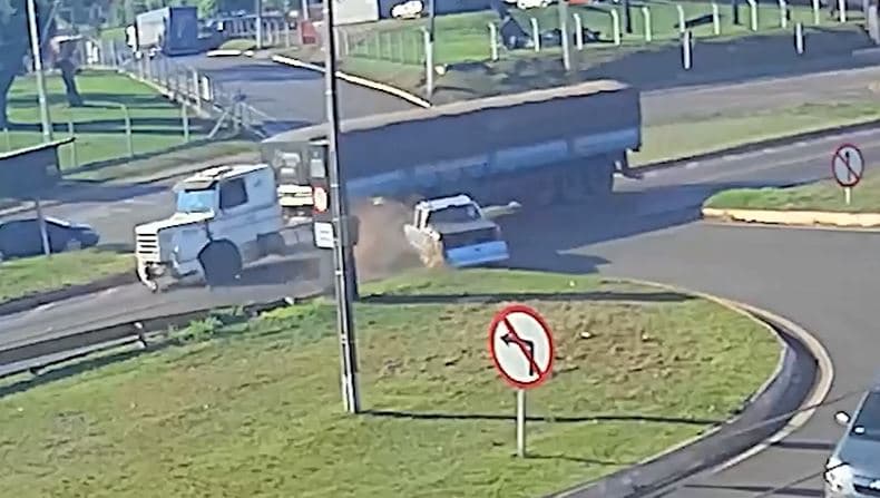 Acidente aconteceu no município de Cascavel (Foto: Divulgação)