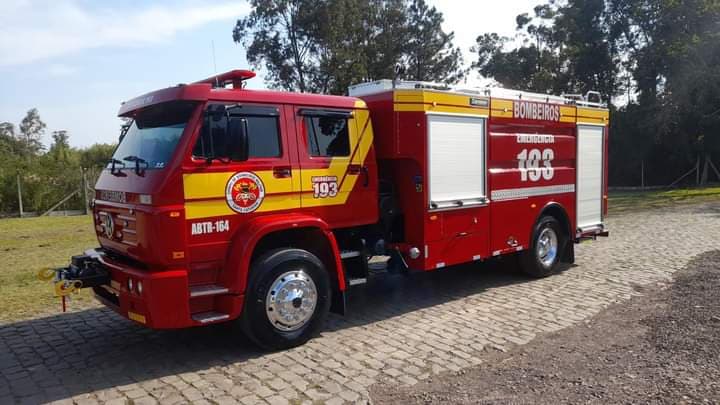 Caminhão do Corpo de Bombeiros passou por reformas (Foto: Prefeitura de Modelo )