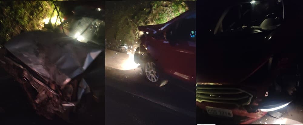 No Fiat Uno havia um casal, já no EcoSport 4 mulheres e um homem, sendo este veículo com placas de São Paulo (Foto: Arquivo Pessoal)