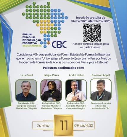 Event reunirá profissionais, gestores e apaixonados pelo esporte para discutir caminhos, ideias e estratégias para o desenvolvimento esportivo no estado (Foto: Reprodução/Redes Sociais)