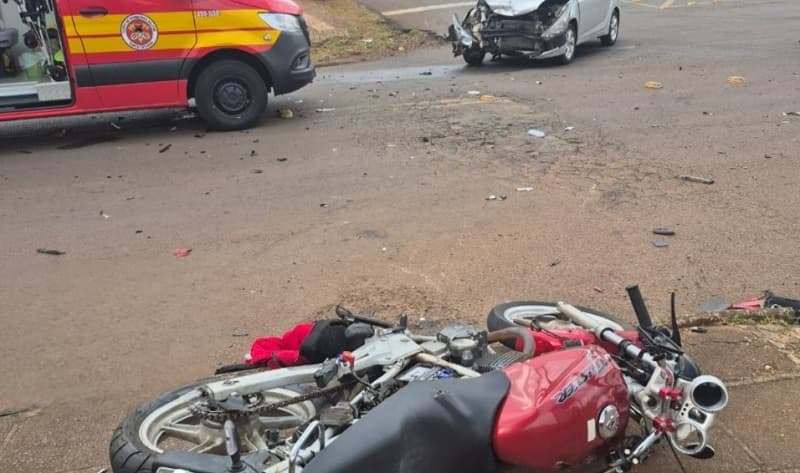 Acidente ocorreu em Xanxerê (Foto: Corpo de Bombeiros)