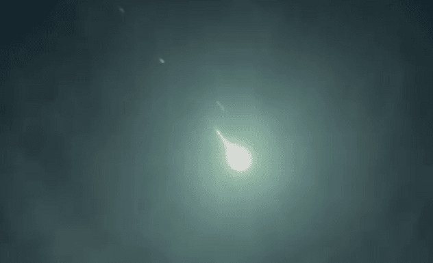 Momento foi visto entre Arvoredo e Chapecó (Foto: Divulgação)