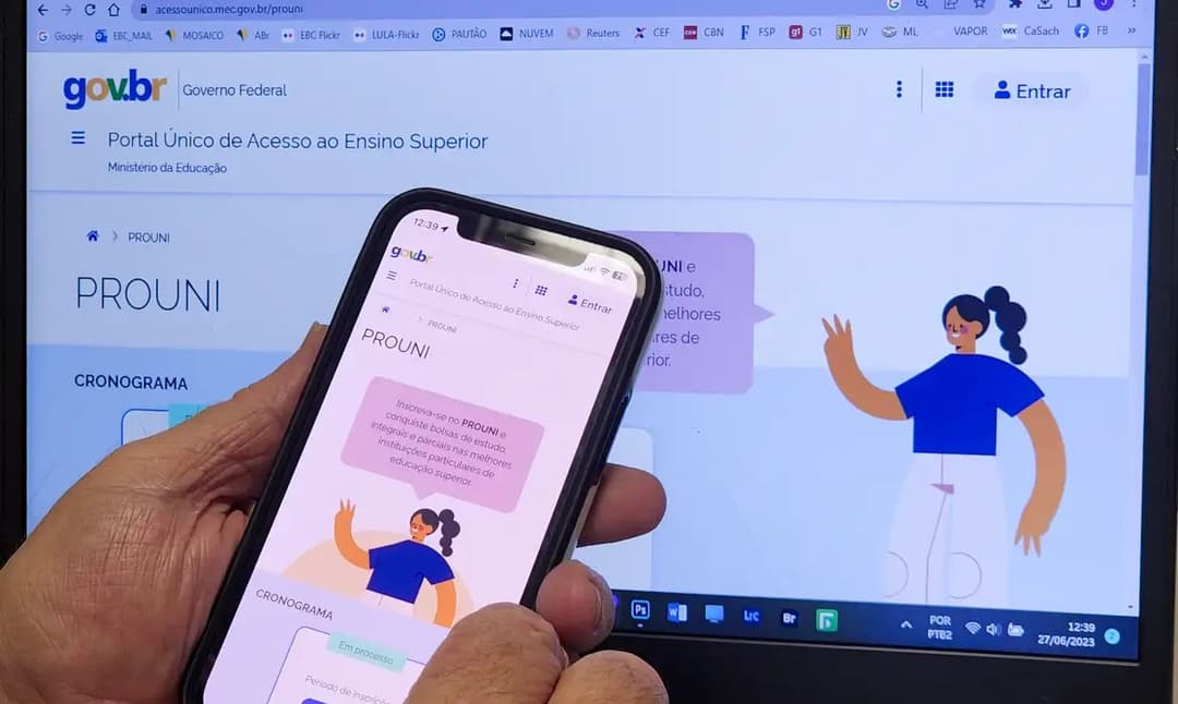 Inscrições para o Prouni 2026 começam nesta segunda-feira (26) com vagas para bolsas integrais e parciais