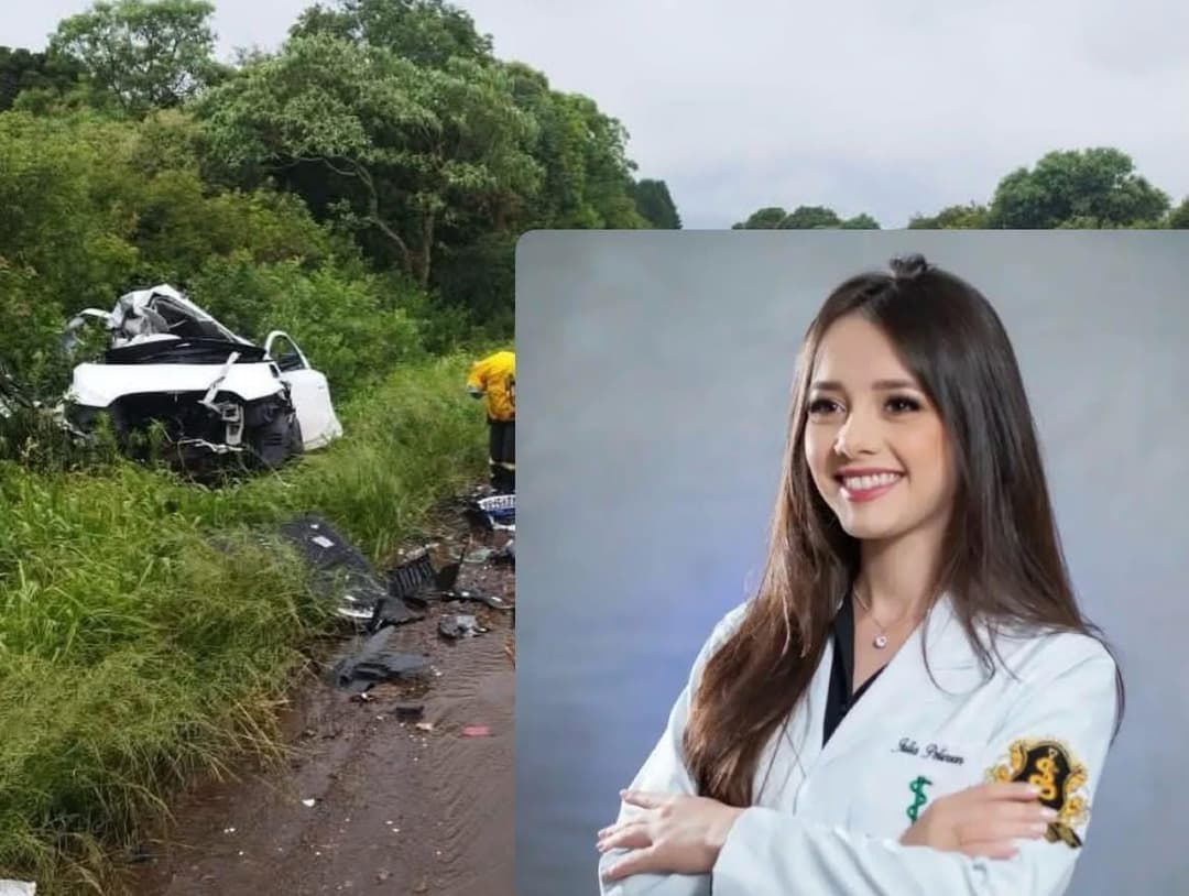 Jovem médica morre em grave acidente na BR-282, em Campos Novos