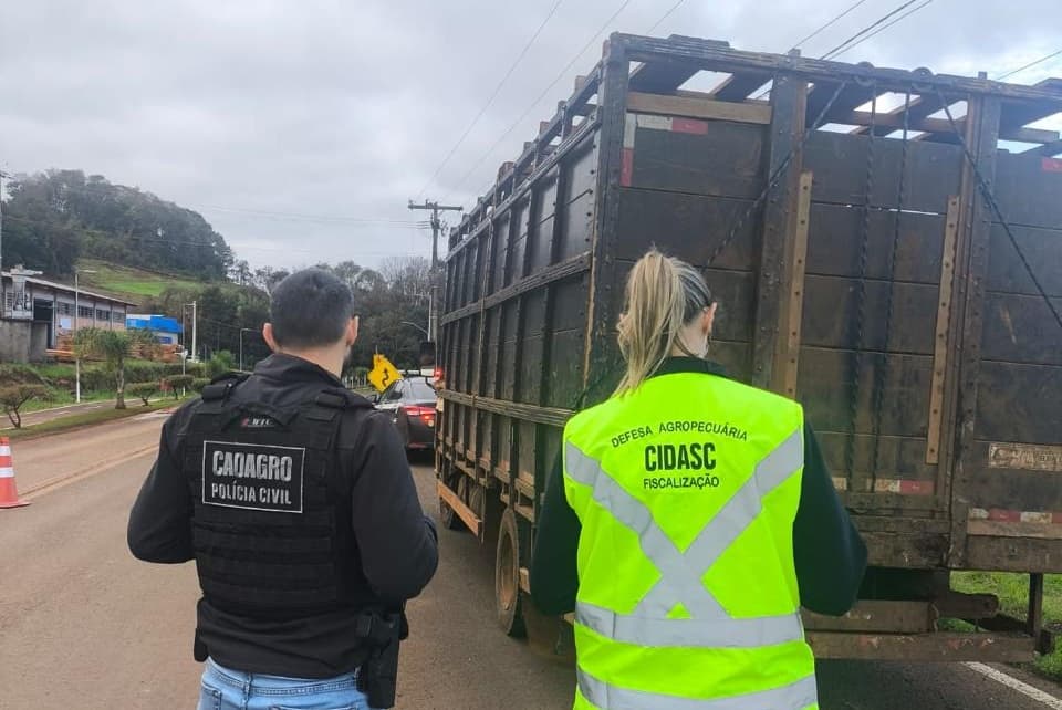 Fiscalização faz "blitz do agro" em Saudades e Cunhataí