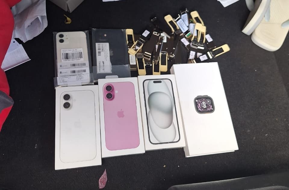 Mercadoria apreendida na SC-160 (por Polícia Militar Rodoviária)