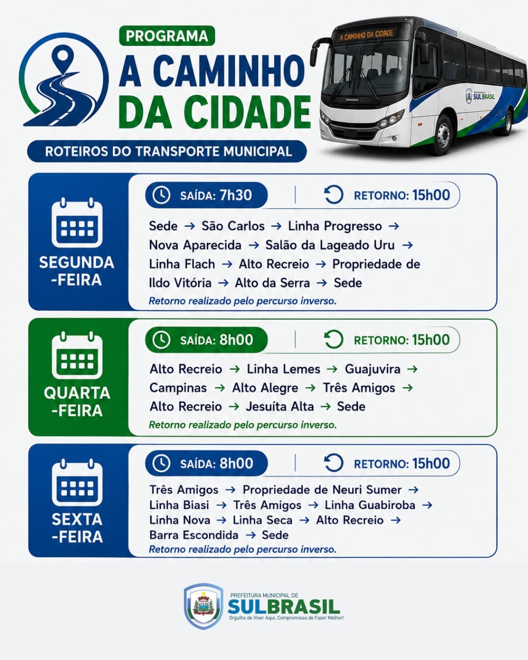 Programa da Prefeitura fortalece a mobilidade dos moradores do interior e amplia o acesso aos serviços essenciais (Foto por Divulgação)