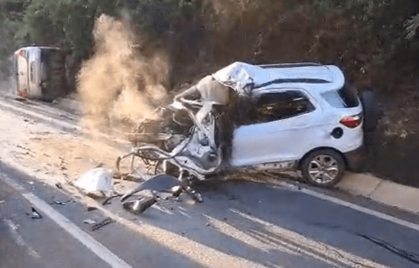 Condutor perde a vida em colisão frontal na BR-282