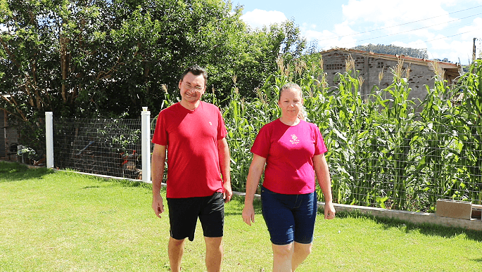 Alcidir e Andriane moram em Sul Brasil (Foto por Henrique Paulo)