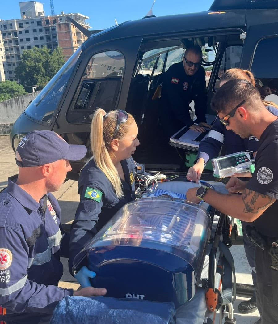 Transferência foi realizada sem intercorrências (Foto por Saer/Fron)