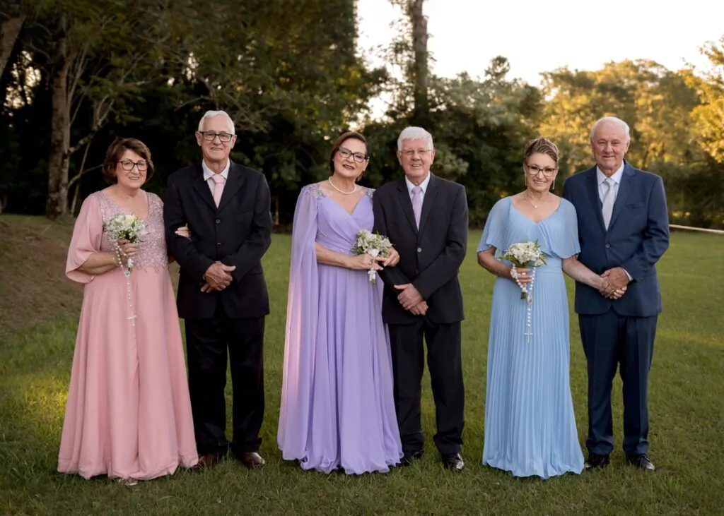 Três irmãos casam no mesmo ano e celebram Bodas de Ouro