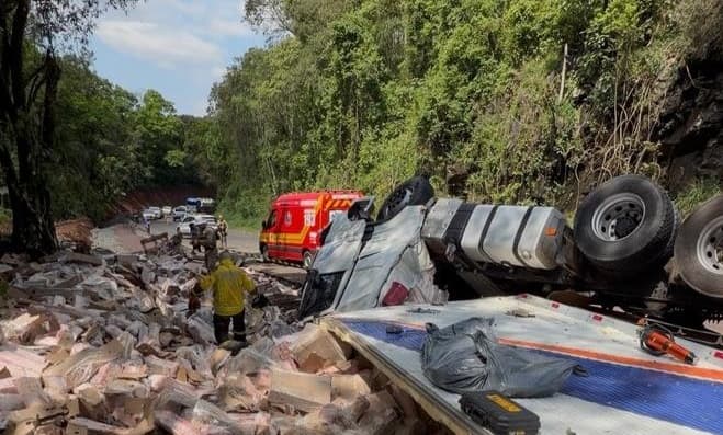 Familiares presenciam fatalidade com caminhoneiro no Oeste