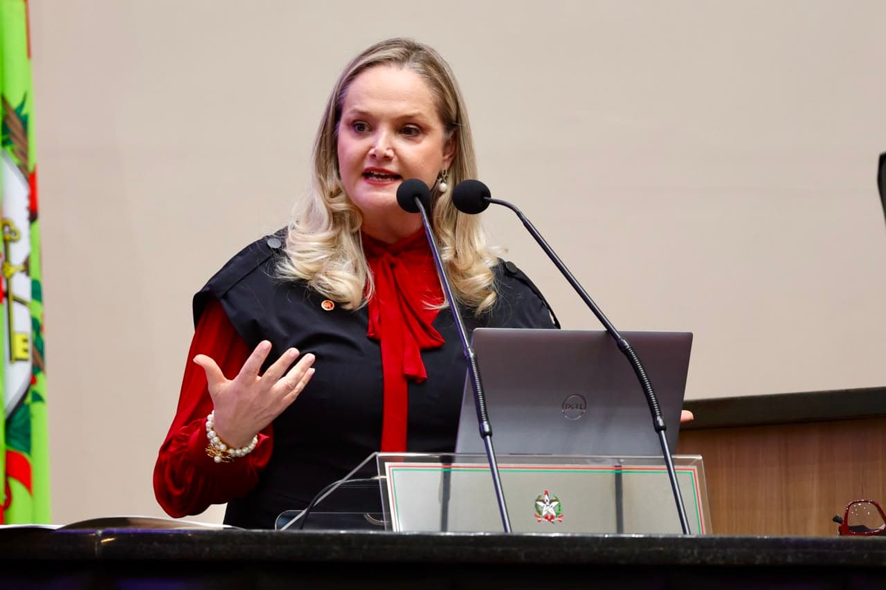 Procuradora-Geral de Justiça apresenta à Alesc os resultados da atuação do MPSC durante o ano de 2025 (Foto por MPSC)