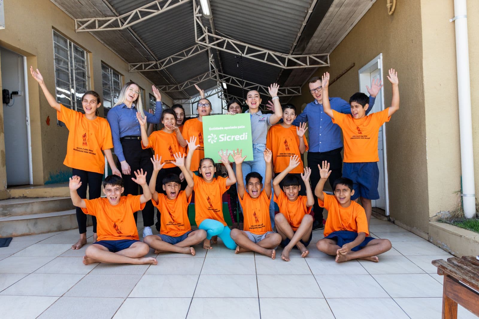 Iniciativa financiada pelo Sicredi promove atividades sociais com crianças (Foto por ASCOM/Sicredi)