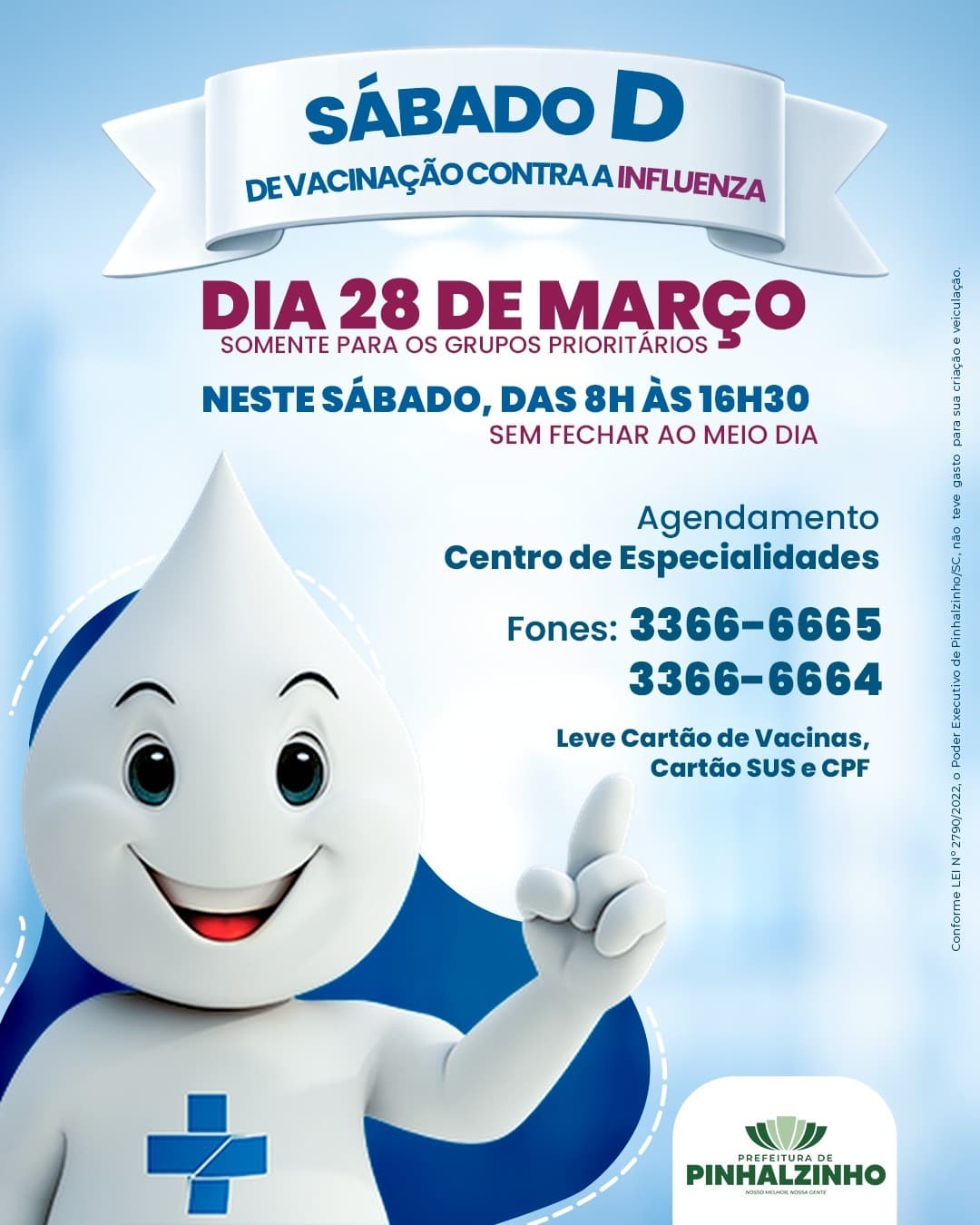 Município convoca população para se vacinar (Foto por Ascom)