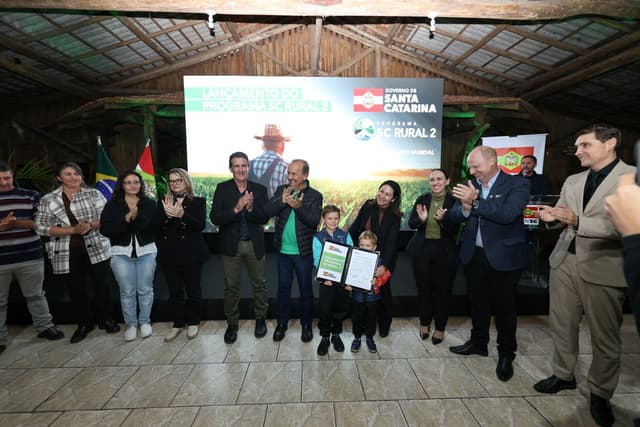Governo de Santa Catarina lança programa SC Rural 2 com investimento de R$ 750 milhões