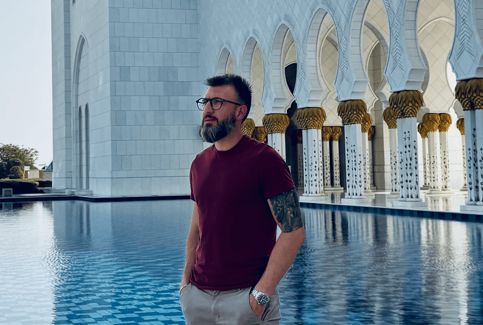 Ivonei está nos Emirado Árabes Unidos (Foto por Arquivo pessoal)