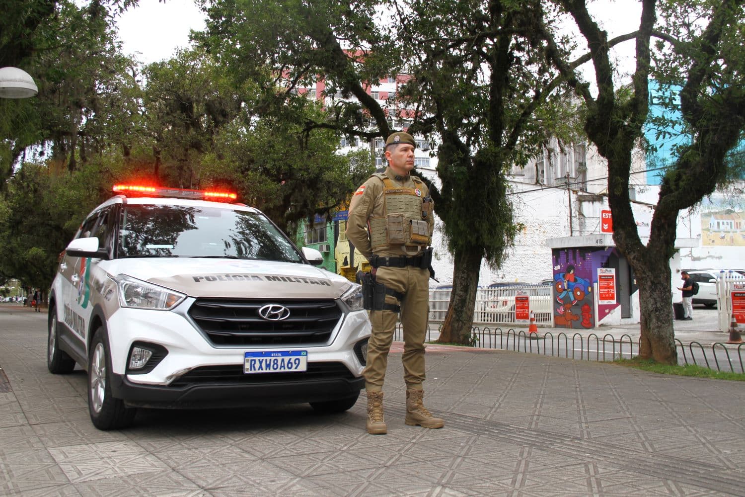 Polícia Militar intensifica fiscalização em espaço público de Santa Catarina (Foto por Divulgação/PMSC)