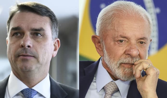 Pesquisa indica avanço de Lula e recuo de Flávio Bolsonaro após repercussão de áudio (Foto por Divulgação)