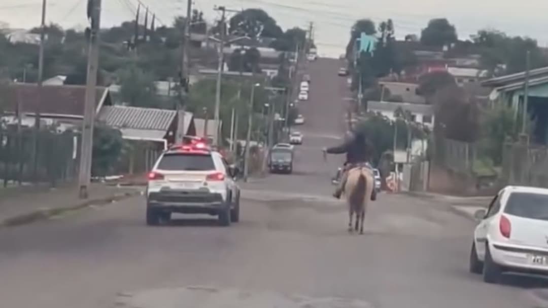 Vídeo mostra perseguição a cavalo no Rio Grande do Sul